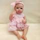 19 inch Reborn Doll Reborn Baby Doll lifelike Gift New Design Creative Lovely Cloth 3/4 Silicone Limbs and Cotton Filled Body Silicone Vinyl with Clothes and Accessories for Girls' Birthday and