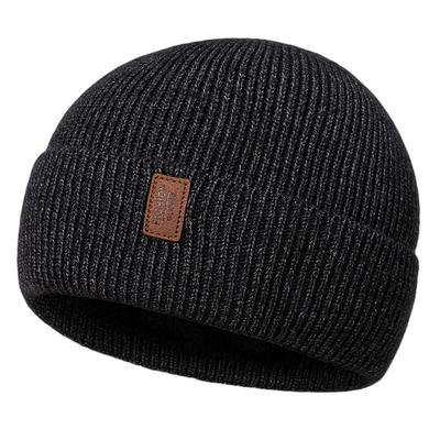 Men's Beanie Hat Wool Beanie Hat Winter Hats Black Red Cotton Knitted Basic Modern Contemporary Daily Wear Vacation Solid / Plain Color Lightweight Materials Convenient