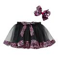 Toddler Girls' Skirt Cartoon Active Mesh Performance 3-7 Years Summer Multicolor Black Pink