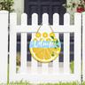 1pc summer watermelon hanging door sign watermelon door hanger wood welcome sign for front door home hanging door plaque sign summer front door crown wall window decor