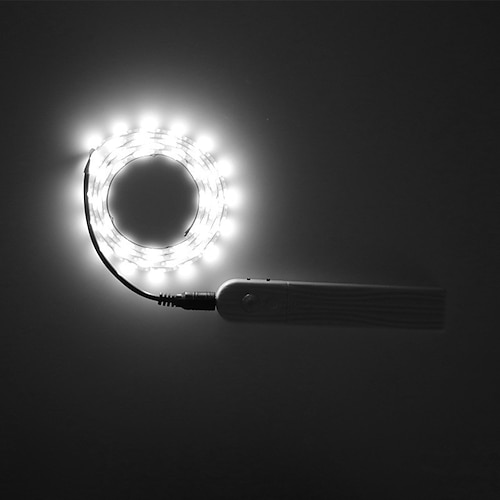 luce led sottopensile, sensore di movimento pir wireless 3m/2m, lampada a striscia led impermeabile per cucina, scale, guardaroba, comodino 1/2 pz