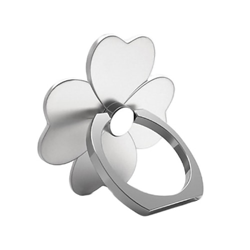 2 staffe per telefono con fiore a quattro foglie supporto per anello per dito supporto per impugnatura per tablet da scrivania per tutti i supporti per telefono con impugnatura ad anello per