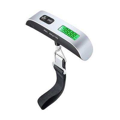 bilancia da viaggio per bagagli digitale lcd portatile appesa bilancia da viaggio bagaglio valigia con cintura per strumento elettronico peso 50kg / 110lb