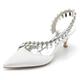 Per donna Tacchi scarpe da sposa Regali di San Valentino Scarpe Bling Bling Feste Sandali da sposa Scarpe da sposa Scarpe da damigella d'onore Estate Primavera Con diamantini Basso Appuntite Elegante