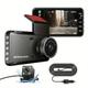 Dash cam da 4 pollici dvr per auto 24 ore hd 1080p dash camera videoregistratore a doppia lente 1080p scatola nera ciclo dashcam specchio registratore di guida