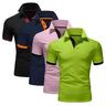 Per uomo POLO Camicia da golf Golf Informale Sport Bavero Manica corta Di tendenza Essenziale Color Block Collage 4 pezzi Estate Standard RossoBiancoBluArancione Blu cieloBluGrigioNero NeroBlu