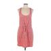 LC Lauren Conrad Casual Dress - Mini Scoop Neck Sleeveless: Pink Dresses - Women's Size Large