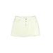 Zara Denim Mini Skirt Micro: White Solid Bottoms - Women's Size Large