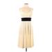 Nine West Casual Dress - Midi: Ivory Dresses - Women's Size 10