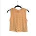 Zara Tops | New Zara Women’s Woven Sleeveless Peach Crop Top Size S | Color: Tan | Size: S