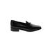Aldo Flats: Slip-on Chunky Heel Classic Black Solid Shoes - Women's Size 7 1/2 - Almond Toe