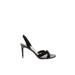 Kenneth Cole New York Heels: Black Print Shoes - Women's Size 9 1/2 - Open Toe