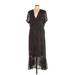 Leith Casual Dress - Midi: Black Polka Dots Dresses - Women's Size 1X
