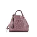 Gucci Leather Shoulder Bag: Purple Bags