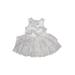 Pippa & Julie Special Occasion Dress: Silver Print Skirts & Dresses - Size 2Toddler