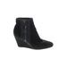 Via Spiga Boots: Black Print Shoes - Women's Size 11 - Almond Toe
