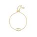 Elaina Gold Adjustable Chain Bracelet - Metallic - Kendra Scott Bracelets