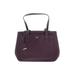 Kate Spade New York Leather Tote Bag: Pebbled Purple Print Bags