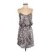 Aidan by Aidan Mattox Cocktail Dress: Silver Dresses - Women's Size 2