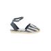 Sam Edelman Flats: Espadrille Wedge Summer Gray Shoes - Women's Size 7 1/2 - Open Toe