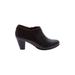 Spring Step Ankle Boots: Burgundy Solid Shoes - Women's Size 37 - Round Toe