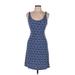 Tart Cocktail Dress - Sheath: Blue Print Dresses - Women's Size Medium