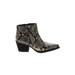 Circus by Sam Edelman Ankle Boots: Gray Snake Print Shoes - Women's Size 7