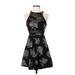 Emerald Sundae Casual Dress: Black Jacquard Dresses - Women's Size Small