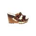Vince Camuto Mule/Clog: Brown Aztec or Tribal Print Shoes - Women's Size 7 1/2