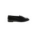 Old Navy Flats: Slip On Chunky Heel Work Black Print Shoes - Women's Size 8 - Almond Toe