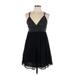 Zara Basic Casual Dress - Mini: Black Dresses - Women's Size Large