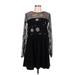 ASOS Casual Dress - Mini Crew Neck Long sleeves: Black Dresses - Women's Size 12