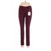 LC Lauren Conrad Jeggings - High Rise: Burgundy Bottoms - Women's Size 6 - Indigo Wash