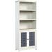 YONG 1 Library/Book Shelf with Doors Soft White Finish