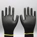 Wozhilaka Nitrile Gloves Gardening Gloves Rubber Gloves Cleaning Gloves 12 Pairs Lightweight Nitrile Coated Grip Work Gloves Black Size 8/M