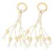 Cotton Rope Banana Lanyard Stands Hanger 2 Pcs Hanging Wood House Decorations for Home Storage Kitchen