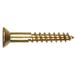 The Hillman Group 7268 Brass Flat Head Phillips Wood Screw 8 X 1/2 - 8 Pack