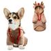 Coral Plush Dog Costume Cartoon Deer Pet Dress904