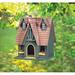 Birdhouses Thatch Roof Cottage Wooden Birdhouse For Garden Patio Decor Fairy Tale Songbird