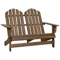 Andoer parcel Porch Chair Patio Chair 2-seater Chair Wood Fir Wood Loveseat All Weather Porch Wood Fir Loveseat WithDeck Chair In Pool Lawn Deck Weather White Porch Chair Deck Chair Frame
