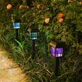 asjyhkr Solar Ground Plug Lights Outdoor Solar Courtyard Decoration Automatic Bright Lamp for Garden Walkway Drive-Way Patio