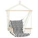 Drevy Indoor/Outdoor Hanging Hammock Chair with Armrests - Polycotton Fabric - 300-Pound Capacity - Contrasting Stripes