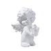 Ttybhh Sculpture Sculpture Promotion Desktop Ornament Clearance! Baby Angel Resin Cherub Statue Garden Miniature Statue Cute Angel Sculpture Memorial Statue Gold White Cherub Sculpture D