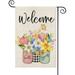 Garden Flag Hello Spring Flower Double Sided Print Welcome Flags Outdoor Yard Farmhouse Decor 12x18h Street Path Decor