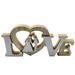 Guolarizi Wooden Love Sign Rustic Wall Decor Freestanding Word Arts For Home Bedroom Living Room Decor White Tabletop Decoration