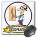 3dRose Funny Worlds Greatest Chiropractor Occupation Job Cartoon Mouse Pad 8 by 8 inches