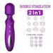 G Spot Adult Sex Toy Upgraded Electric Double-Ended Available Cordless Shoulder Neck Back Relaxation Massage Wand Handheld Portable Wireless Travel Home Work Sports Relieve Deep Tissue Muscle Pain F