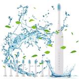 Kraoden Electric Toothbrush Kit - Deluxe Electric Toothbrush Set with 8 Brush Heads and Smart 6-speed Timer Water-resistant IPX7 Design