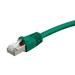 Monoprice Cat6A Ethernet Patch Cable - 50 Feet - Green | Network Internet Cord - RJ45 550Mhz STP Pure Bare Copper Wire 10G 26AWG