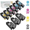 LD Compatible Replacements for Dell Color Laser C1660w Set of 9 Laser Toner Cartridges Includes: 3 332-0399 Black 2 332-0400 Cyan 2 332-0401 Magenta and 2 332-0402 Yellow